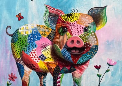 Painting Whimsical Patchwork Animals