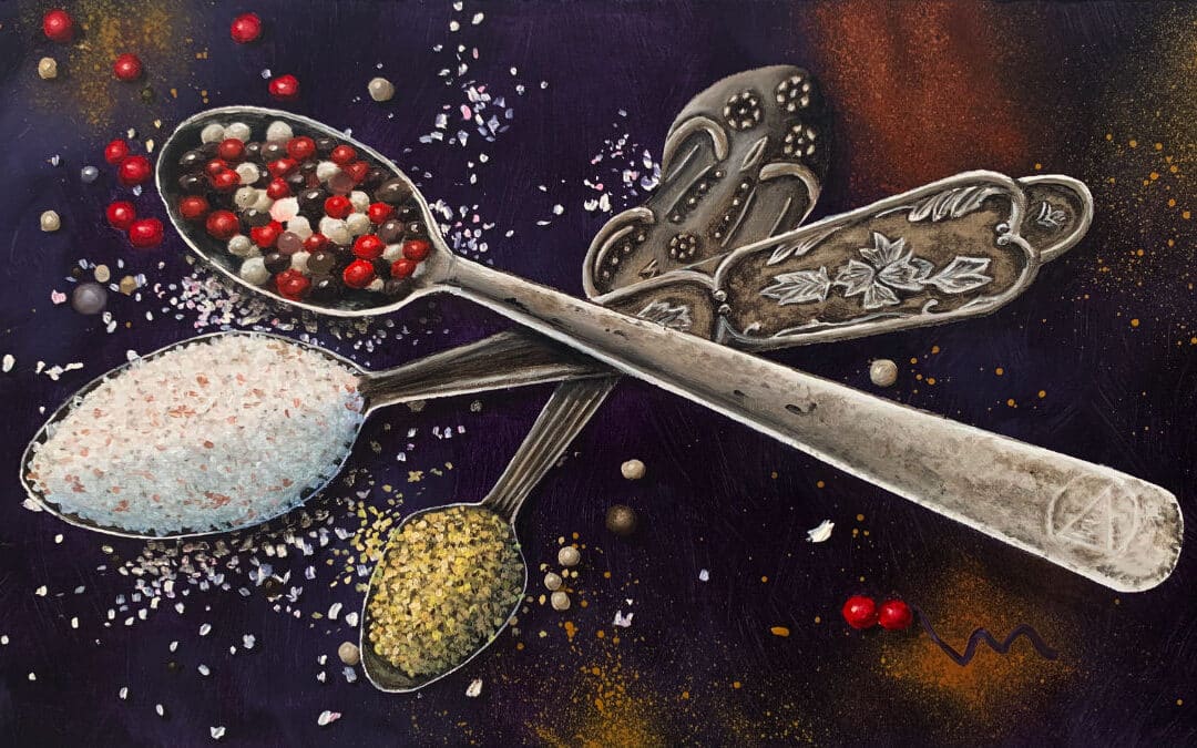 Painting Antique Spoons & Spices