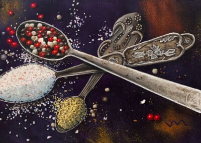 Painting Antique Spoons & Spices