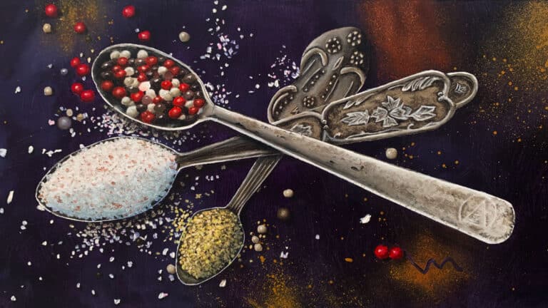 Painting Antique Spoons & Spices